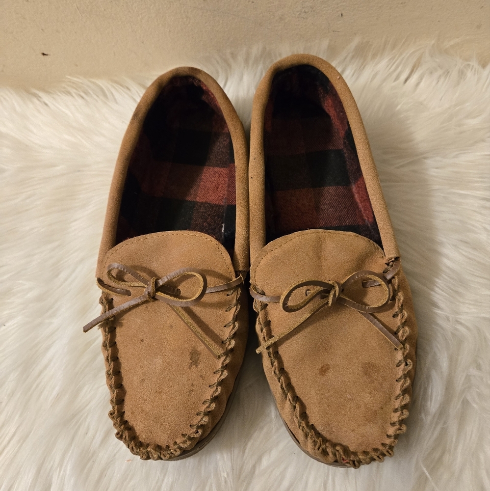 18 Joey Tan Suede Loafers Size 9